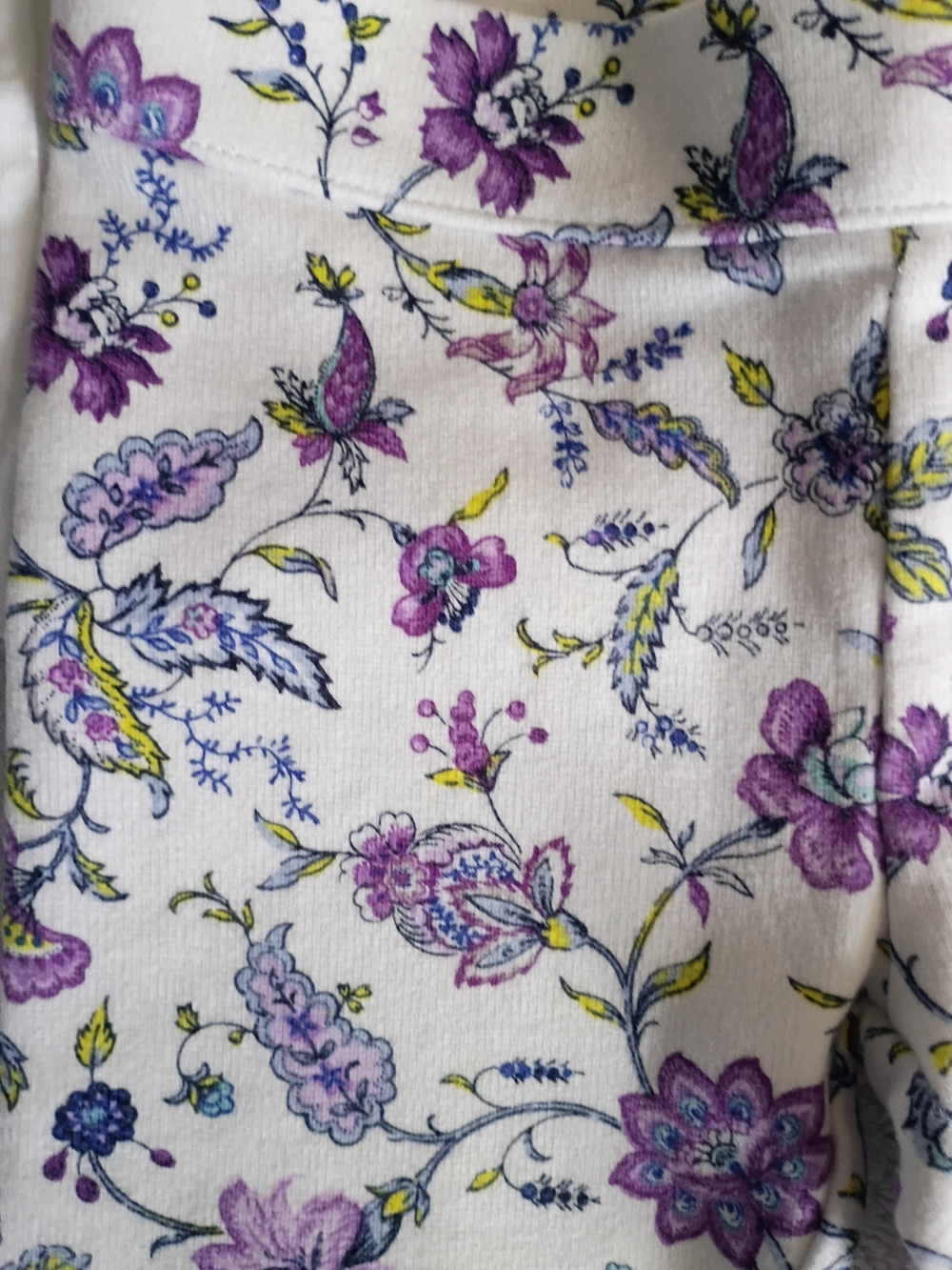 Janie and Jack White Top with Purple Floral Embroidery - Picture 3 of 5